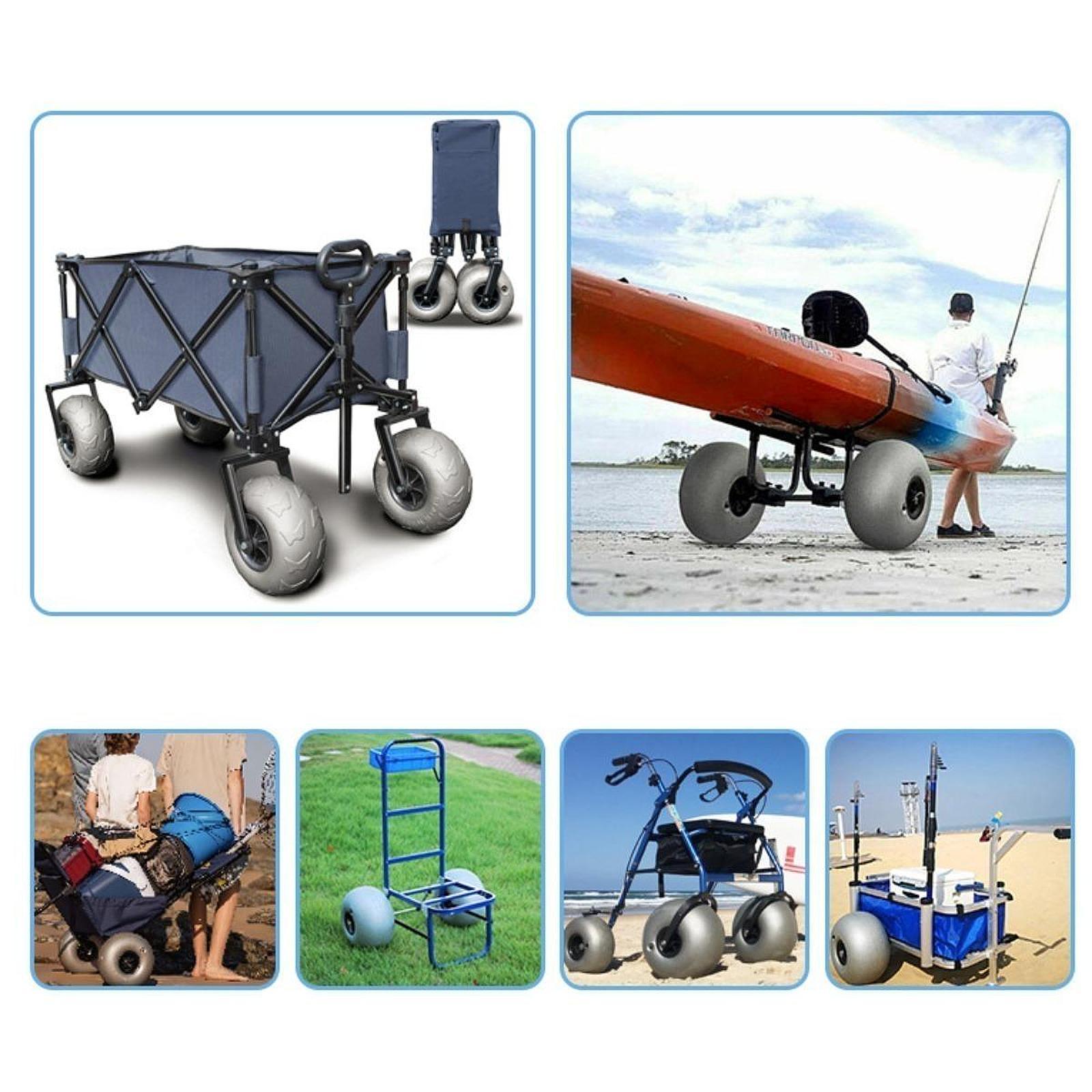 Beach Cart Sand Wheels 16 Inch - đánh giá và giá Fishing Kayak Cart