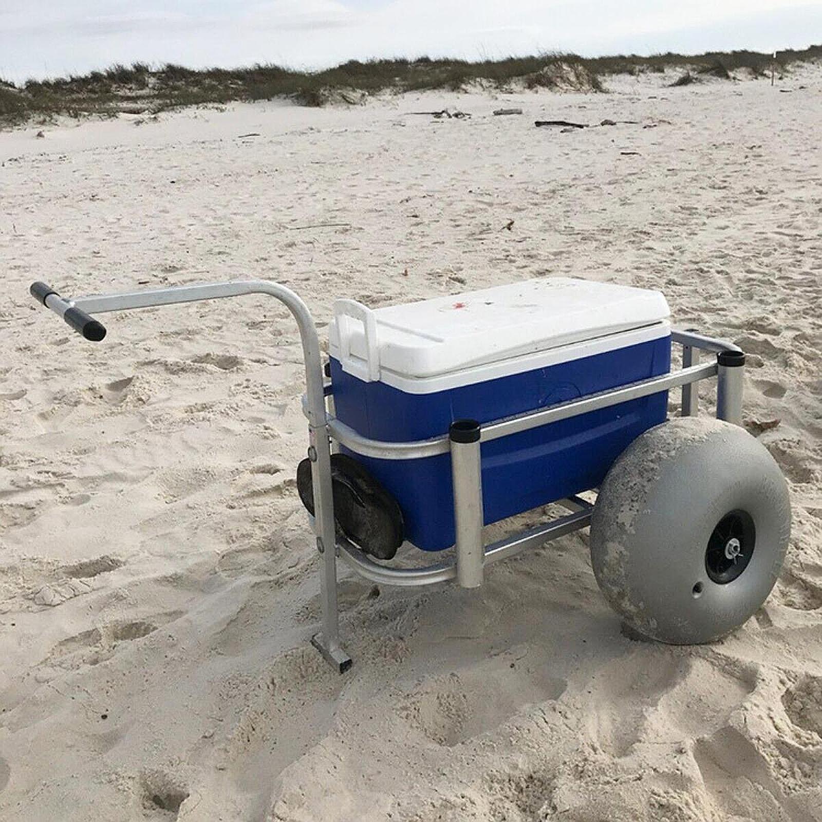 Beach Cart Sand Wheels 16 Inch - đánh giá và giá Fishing Kayak Cart