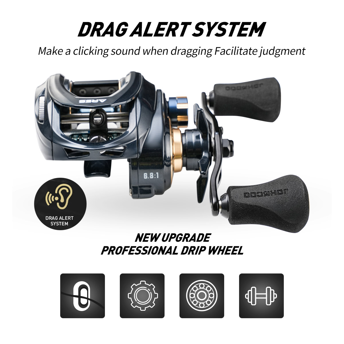 JOHNCOO Baitcasting Reel Alumi - đánh giá và giá Abu Garcia Reel Max